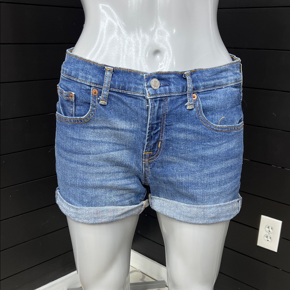 Gap 3" Denim Rolled Cuff Shorts